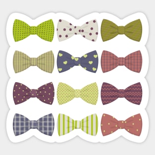 bow ties Sticker